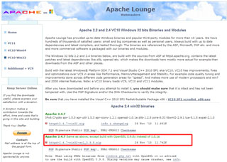 Apache2.4ダウンロードサイト