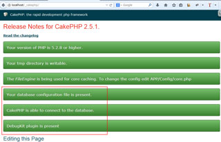 「cakephp」のindex.php起動とOK確認