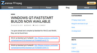 「qt-faststart」のダウンロード・サイト