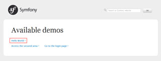 「Symfony2」の「DEMO」起動