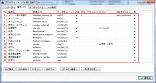 ER図の操作：物理設計の追加ラムフォーム